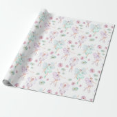 Tanzen Ballerina Wrapping Paper Geschenkpapier (Ungerollt)