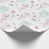 Tanzen Ballerina Wrapping Paper Geschenkpapier (Ecke)