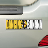 Tanzen bananayellow Weiß Autoaufkleber (Auf Auto)