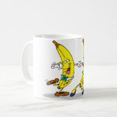 Tanzen-Bananen-Tasse Kaffeetasse (Vorderseite Links)