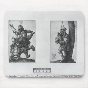 Tanzen-Bauern und ein Dudelsack-Spieler, 1514 Mousepad