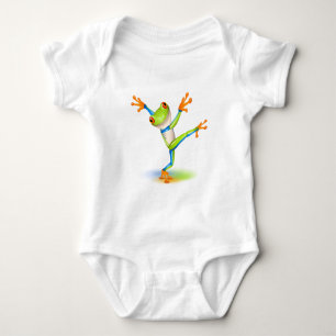 Tanzen-Baum-Frosch Baby Strampler