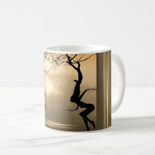 Tanzen-Bäume Kaffeetasse (VorderseiteRechts)