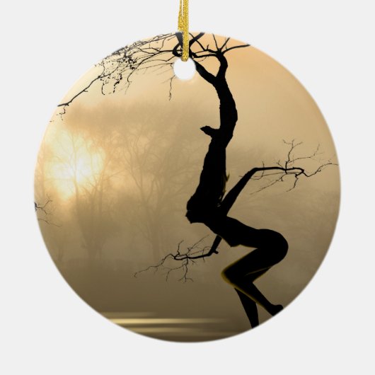 Tanzen-Bäume Keramikornament (Hinten)