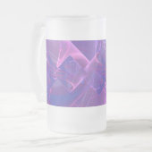 Tanzen beleuchtet Fraktal-Kunst Mattglas Bierglas (Vorderseite Links)