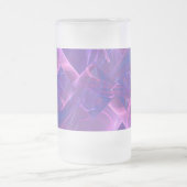 Tanzen beleuchtet Fraktal-Kunst Mattglas Bierglas (Mittel)