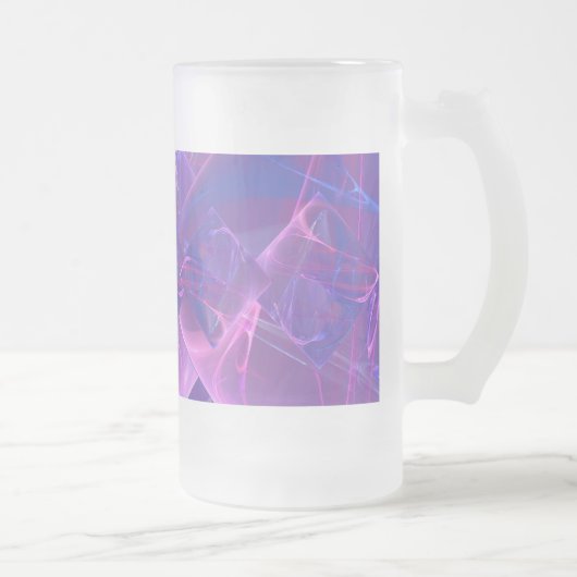 Tanzen beleuchtet Fraktal-Kunst Mattglas Bierglas (Rechts)