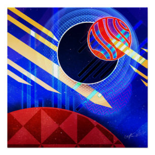 Tanzen-Bereich-Digital-Kunst Poster