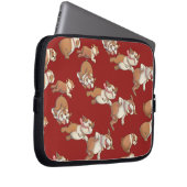 Tanzen-Bulldogge Laptopschutzhülle (Vorne Rechts)