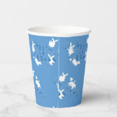 Tanzen Bunnies Es ist ein Junge! Blue Baby Dusche Pappbecher (Rechts)