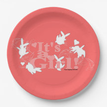 Tanzen Bunnies Es ist ein Mädchen! Pink Baby Dusch