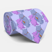 Tanzen-Cartoon-FlusspferdTango Krawatte (Gerollt)