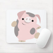 Tanzen-Cartoon-Schwein mousepad (Mit Mouse)