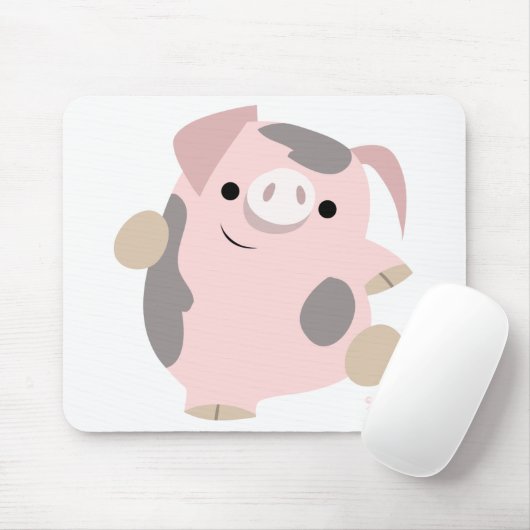 Tanzen-Cartoon-Schwein mousepad (Mit Mouse)