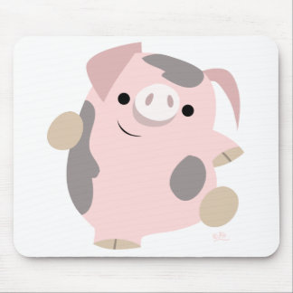 Tanzen-Cartoon-Schwein mousepad