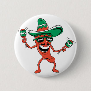 Tanzen-Chili-Pfeffer Button