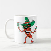 Tanzen-Chili-Pfeffer Kaffeetasse (Links)