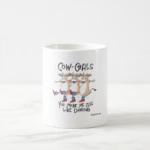 Tanzen-Cowgirls Kaffeetasse (Mittel)