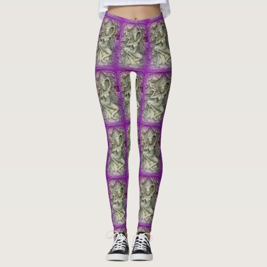 Tanzen dakini Skulpturyoga Leggings (Vorderseite)