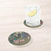 Tanzen des Bolero - Malerei Toulouse-Lautrec Getränkeuntersetzer (Seite)