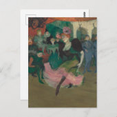 Tanzen des Bolero - Malerei Toulouse-Lautrec Postkarte (Vorne/Hinten)