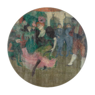 Tanzen des Bolero - Malerei Toulouse-Lautrec Schneidebrett