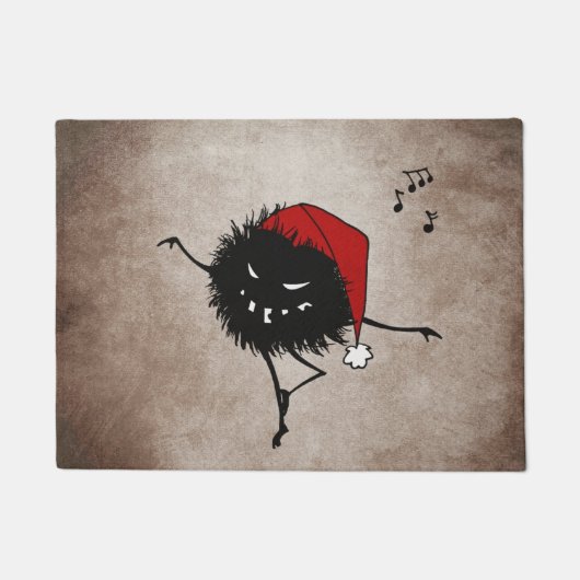 Tanzen des bösen Weihnachtsbugs Fußmatte (Vorderseite)