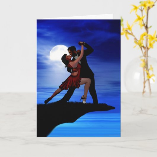 TANZEN DURCH DEN MONDSCHEIN KARTE (Gelbe Blume)