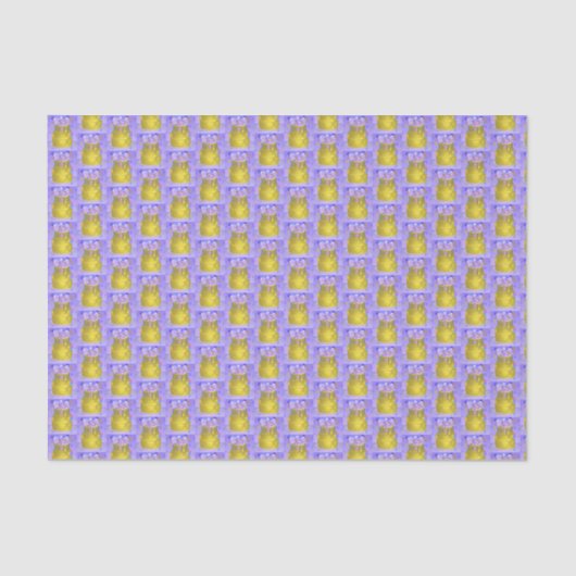 Tanzen-Eichhörnchen auf Kuchen-Geburtstag Seidenpapier (Vorderseite)