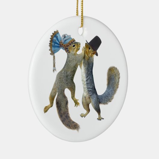 Tanzen-Eichhörnchen Keramikornament (Rechts)