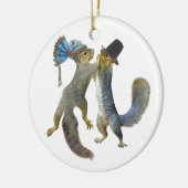 Tanzen-Eichhörnchen Keramikornament (Links)