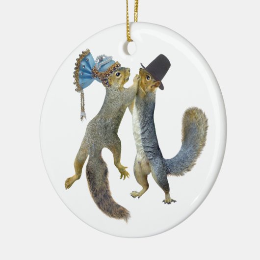 Tanzen-Eichhörnchen Keramikornament (Links)