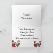 TANZEN-ELF-Weihnachtskarte Feiertagskarte (Innenseite)