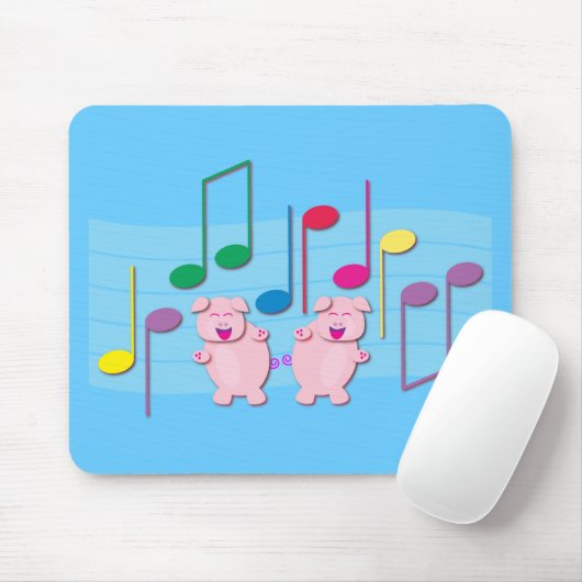 Tanzen-Ferkel: Wir Liebemusik Mousepad (Mit Mouse)