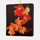 Tanzen Firebird Abstrakt Art Square Keramikornament (Links)