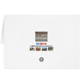 Tanzen-Flamingos - rot, rosa, schwarz, weiß auf (Rückseite Horizontal)