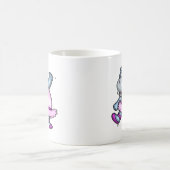 Tanzen-Flusspferd-Ballerina Kaffeetasse (Mittel)