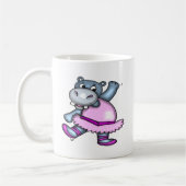 Tanzen-Flusspferd-Ballerina Kaffeetasse (Links)