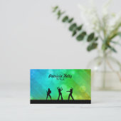 Tanzen-Frauen-Visitenkarten Visitenkarte (Stehend Vorderseite)