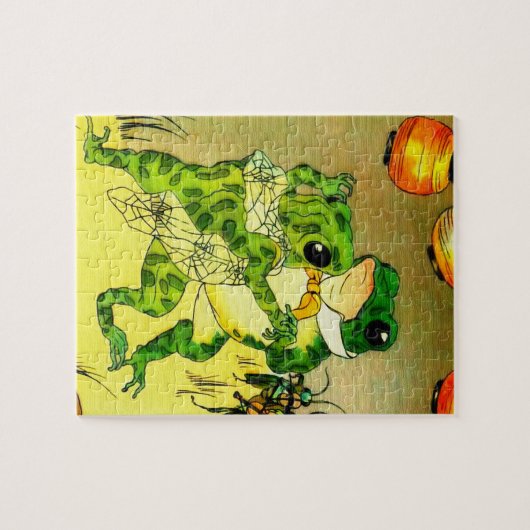 Tanzen-Frösche Puzzle (Horizontal)