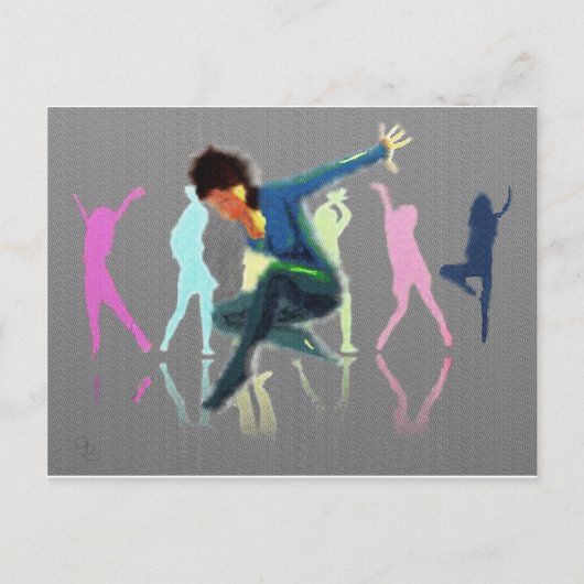 Tanzen für Joy Art Postkarte (Vorderseite)