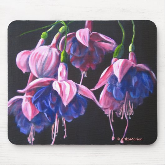 Tanzen Fuschias Mäusematte Mousepad (Vorne)