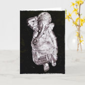 Tanzen Ganesh Vielzweckgruß-Karte Karte (Gelbe Blume)