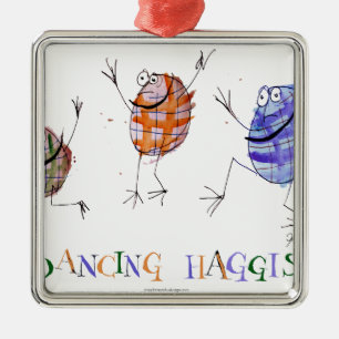Tanzen haggis silbernes ornament