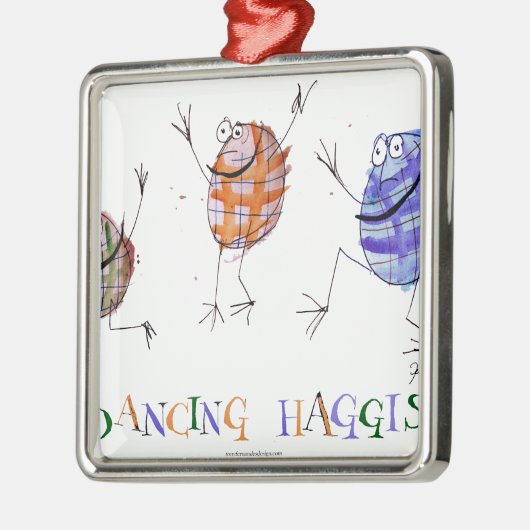 Tanzen haggis silbernes ornament (Links)