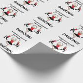 Tanzen Ich drücke mich durch Tanzen aus Geschenkpapier (Ecke)