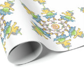Tanzen-Igel Geschenkpapier (Rolleneckpunkt)