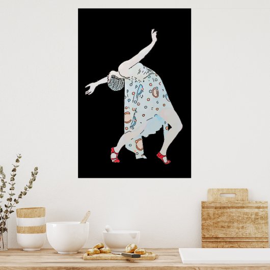 Tanzen im Jazz 2018 New Orleans Poster (Küche)