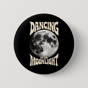 Tanzen im Mondlicht Retro Vintag Cool Button