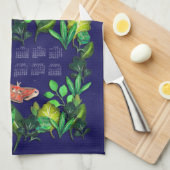 Tanzen im Mondlichtkalender Küchentuch (Viertel Falte)